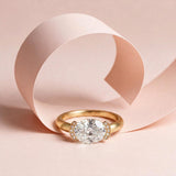 Bague Christine "pinkie ring" diamant blanc - Lauredi