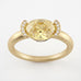 Bague Christine "pinkie ring" diamant jaune - Lauredi