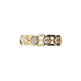 Bague Faubourg 1925 Baby - Diamant Brilliant Blanc, Or Blanc/Jaune 18 carats - Lauredi