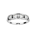 Bague Faubourg 1925 Baby - Diamant Brilliant Blanc, Or Blanc/Jaune 18 carats - Lauredi