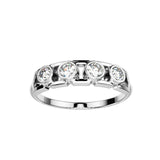 Bague Faubourg 1925 Baby - Diamant Brilliant Blanc, Or Blanc/Jaune 18 carats - Lauredi