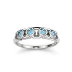 Bague Faubourg 1925 Baby - Diamant Brilliant Bleu - Lauredi