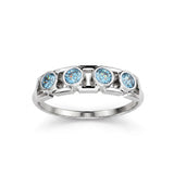 Bague Faubourg 1925 Baby - Diamant Brilliant Bleu - Lauredi