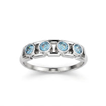 Bague Faubourg 1925 Baby - Diamant Brilliant Bleu - Lauredi