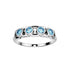 Bague Faubourg 1925 Baby - Diamant Brilliant Bleu, Or Blanc/Jaune 18 carats - Lauredi