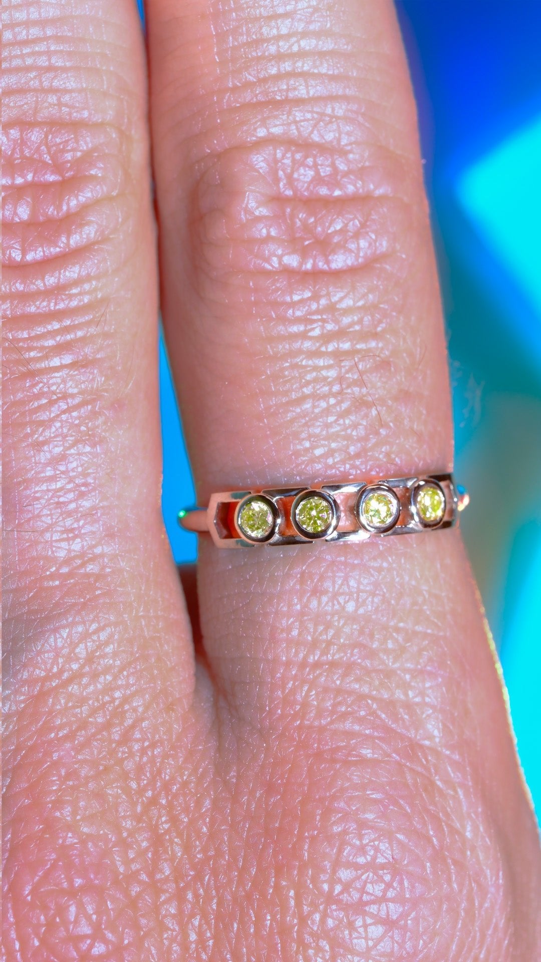 Bague Faubourg 1925 Baby - Diamant Brilliant Jaune, Or Blanc/Jaune 18 carats - Lauredi