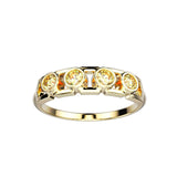 Bague Faubourg 1925 Baby - Diamant Brilliant Jaune, Or Blanc/Jaune 18 carats - Lauredi