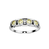 Bague Faubourg 1925 Baby - Diamant Brilliant Jaune, Or Blanc/Jaune 18 carats - Lauredi