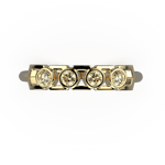 Bague Faubourg 1925 Baby - Diamant Brilliant Jaune, Or Blanc/Jaune 18 carats - Lauredi