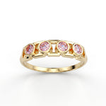 Anillo Faubourg 1925 en oro reciclado de 18 quilates con diamante de laboratorio talla brillante rosa – Lauredi