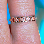 Bague Faubourg 1925 Baby - Diamant Brilliant Rose, Or Blanc/Jaune 18 carats - Lauredi
