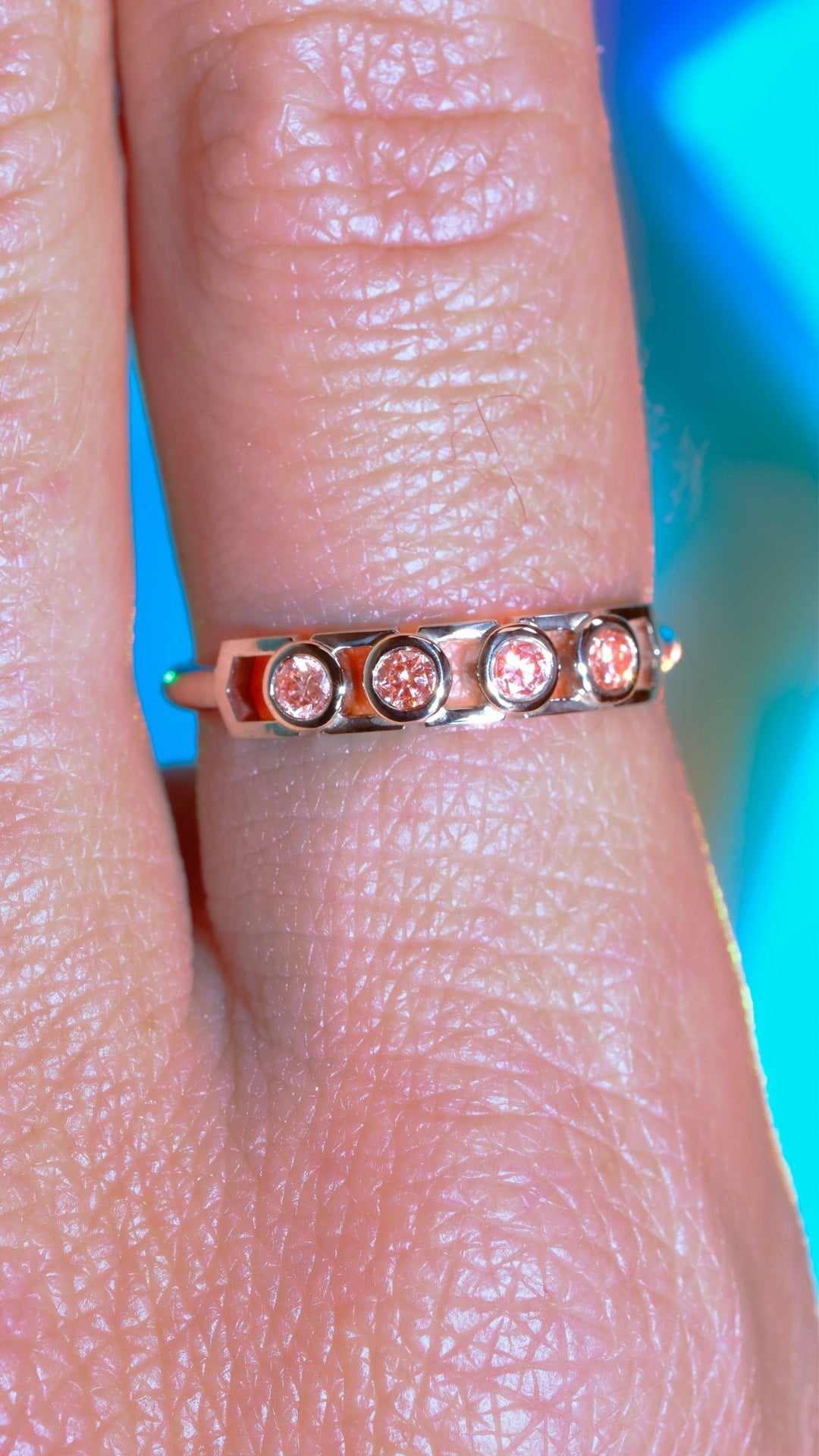 Bague Faubourg 1925 Baby - Diamant Brilliant Rose, Or Blanc/Jaune 18 carats - Lauredi