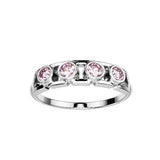 Bague Faubourg 1925 Baby - Diamant Brilliant Rose, Or Blanc/Jaune 18 carats - Lauredi
