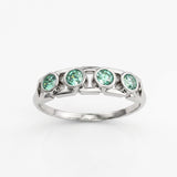 Anillo Faubourg 1925 en oro reciclado de 18 quilates con diamante de laboratorio talla brillante verde – Lauredi