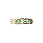 Bague Faubourg 1925 Baby - Diamant Brilliant Vert, Or Blanc/Jaune 18 carats - Lauredi