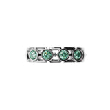Bague Faubourg 1925 Baby - Diamant Brilliant Vert, Or Blanc/Jaune 18 carats - Lauredi