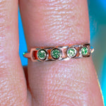 Bague Faubourg 1925 Baby - Diamant Brilliant Vert, Or Blanc/Jaune 18 carats - Lauredi