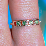 Bague Faubourg 1925 Baby - Diamant Brilliant Vert, Or Blanc/Jaune 18 carats - Lauredi