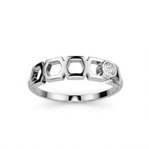 Faubourg 1925 ring in recycled 18k gold with white brilliant-cut lab-grown diamond – Lauredi