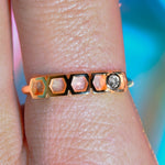 Bague Faubourg 1925 Baby One - Diamant Brilliant Blanc, Or Blanc/Jaune 18 carats - Lauredi