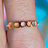 Bague Faubourg 1925 Baby One - Diamant Brilliant Blanc, Or Blanc/Jaune 18 carats - Lauredi