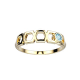 Bague Faubourg 1925 Baby One - Diamant Brilliant Bleu, Or Blanc/Jaune 18 carats - Lauredi