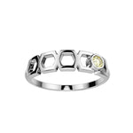 Bague Faubourg 1925 Baby One - Diamant Brilliant Jaune, Or Blanc/Jaune 18 carats - Lauredi