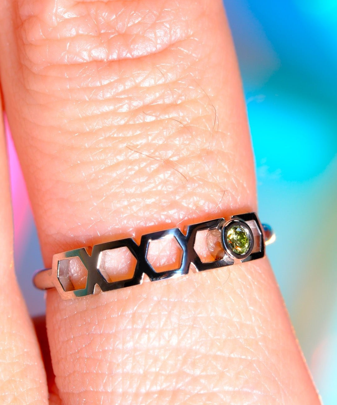 Bague Faubourg 1925 Baby One - Diamant Brilliant Jaune, Or Blanc/Jaune 18 carats - Lauredi