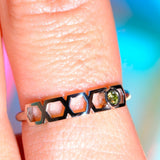 Bague Faubourg 1925 Baby One - Diamant Brilliant Jaune, Or Blanc/Jaune 18 carats - Lauredi