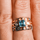 Bague Faubourg 1925 Baby One - Diamant Brilliant Jaune, Or Blanc/Jaune 18 carats - Lauredi