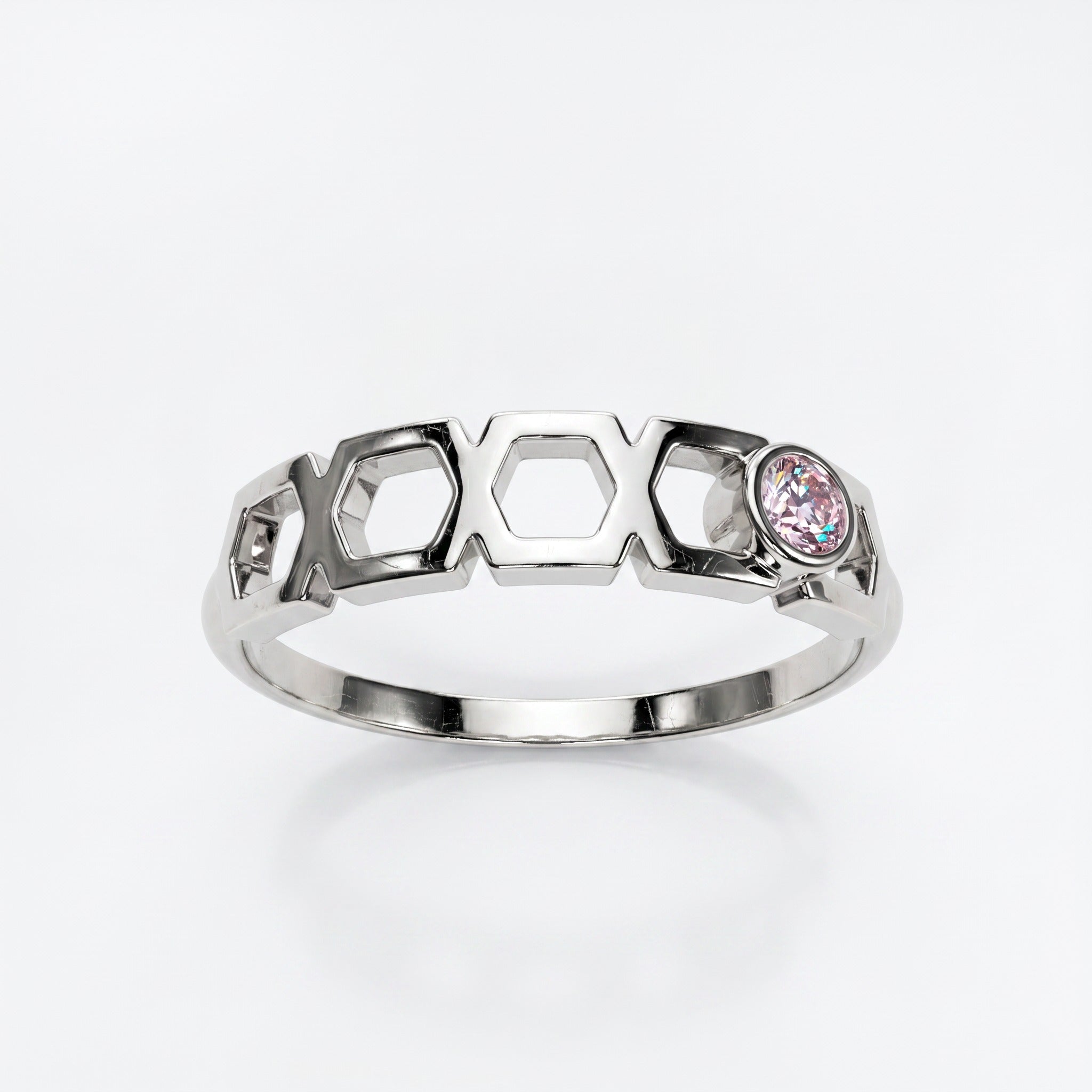 Faubourg 1925 ring in recycled 18k gold with pink brilliant-cut lab-grown diamond – Lauredi