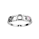 Bague Faubourg 1925 Baby One - Diamant Brilliant Rose, Or Blanc/Jaune 18 carats - Lauredi