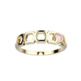 Bague Faubourg 1925 Baby One - Diamant Brilliant Rose, Or Blanc/Jaune 18 carats - Lauredi