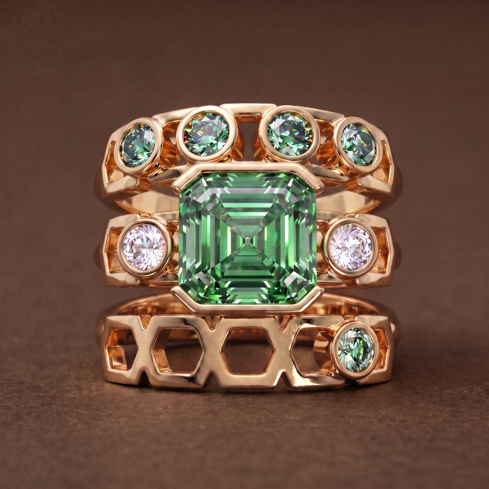 Bague Faubourg 1925 Baby One - Diamant Brilliant Vert - Lauredi