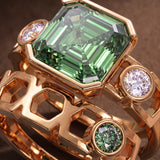 Bague Faubourg 1925 Baby One - Diamant Brilliant Vert - Lauredi