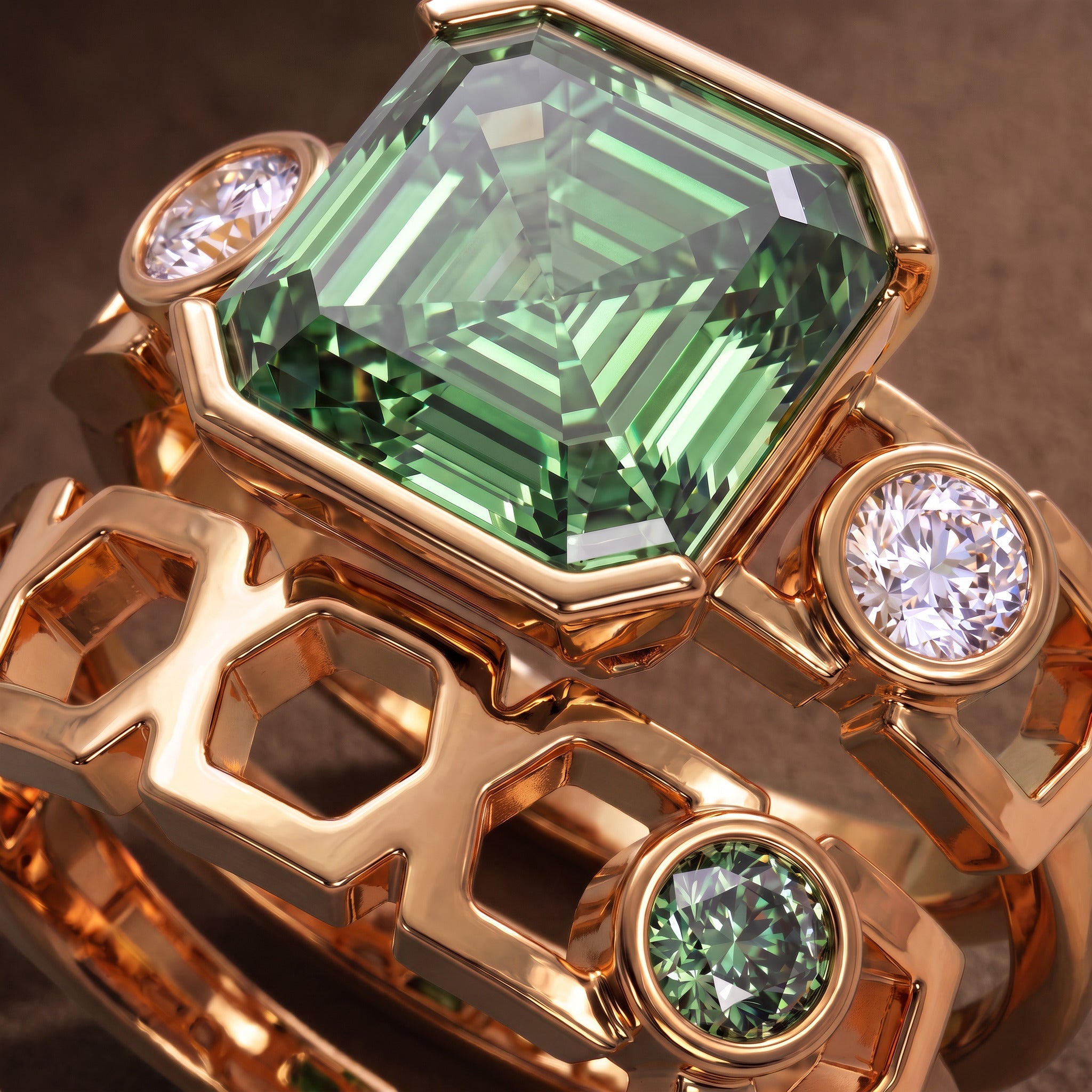 Bague Faubourg 1925 Baby One - Diamant Brilliant Vert - Lauredi