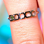 Bague Faubourg 1925 Baby One - Diamant Brilliant Vert, Or Blanc/Jaune 18 carats - Lauredi