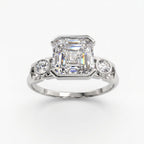 Bague Faubourg 1925 - Diamant Asscher Blanc - Lauredi