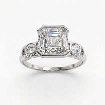 Bague Faubourg 1925 - Diamant Asscher Blanc - Lauredi