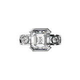 Bague Faubourg 1925 - Diamant Asscher Blanc, Or Blanc/Jaune 18 carats - Lauredi