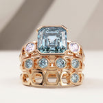 Bague Faubourg 1925 - Diamant Asscher Bleu - Lauredi