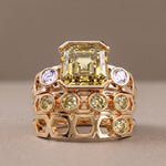 Bague Faubourg 1925 - Diamant Asscher Jaune - Lauredi