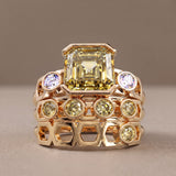 Bague Faubourg 1925 - Diamant Asscher Jaune - Lauredi