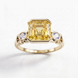 Bague Faubourg 1925 - Diamant Asscher Jaune - Lauredi
