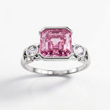 Bague Faubourg 1925 - Diamant Asscher Rose - Lauredi