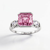 Bague Faubourg 1925 - Diamant Asscher Rose - Lauredi