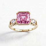 Bague Faubourg 1925 - Diamant Asscher Rose - Lauredi