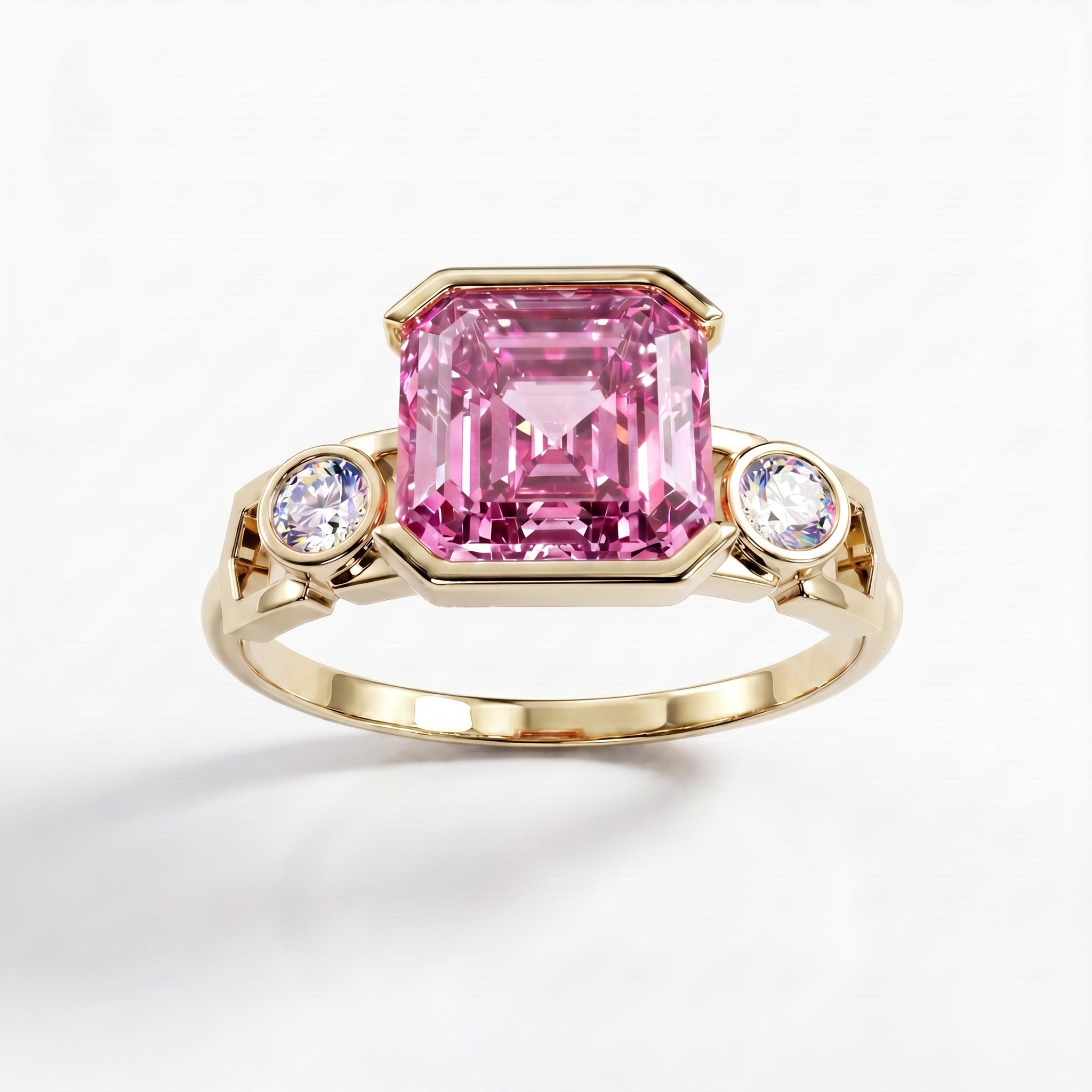 Bague Faubourg 1925 - Diamant Asscher Rose - Lauredi