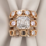 Bague Faubourg 1925 diamant Asscher blanc - Lauredi