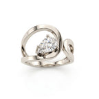 Bague Loop Solitaire Diamant Poire - Lauredi